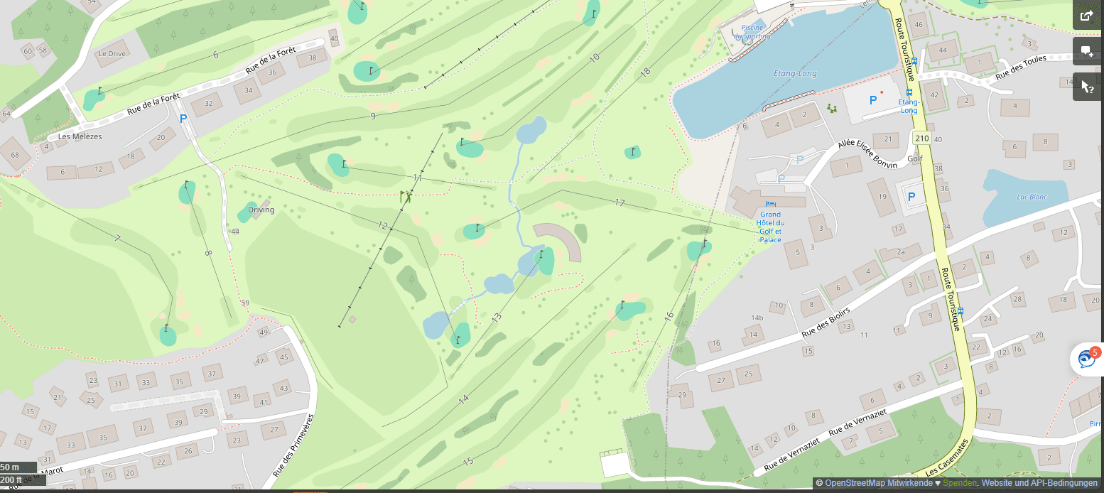 Golfplatz Karte Golf Club Crans-sur-Sierre
